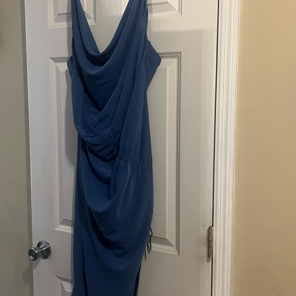 Abercrombie & Fitch Blue Draped Women's Dress